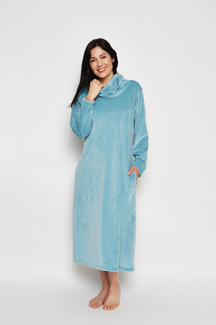 Kayanna Cowl Neck Lounger Ultra Soft Velour N10442