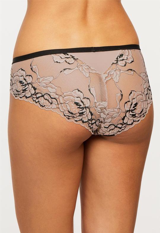 Montelle Parisian Kiss Brazilian Panty 9464 Black/Taupe