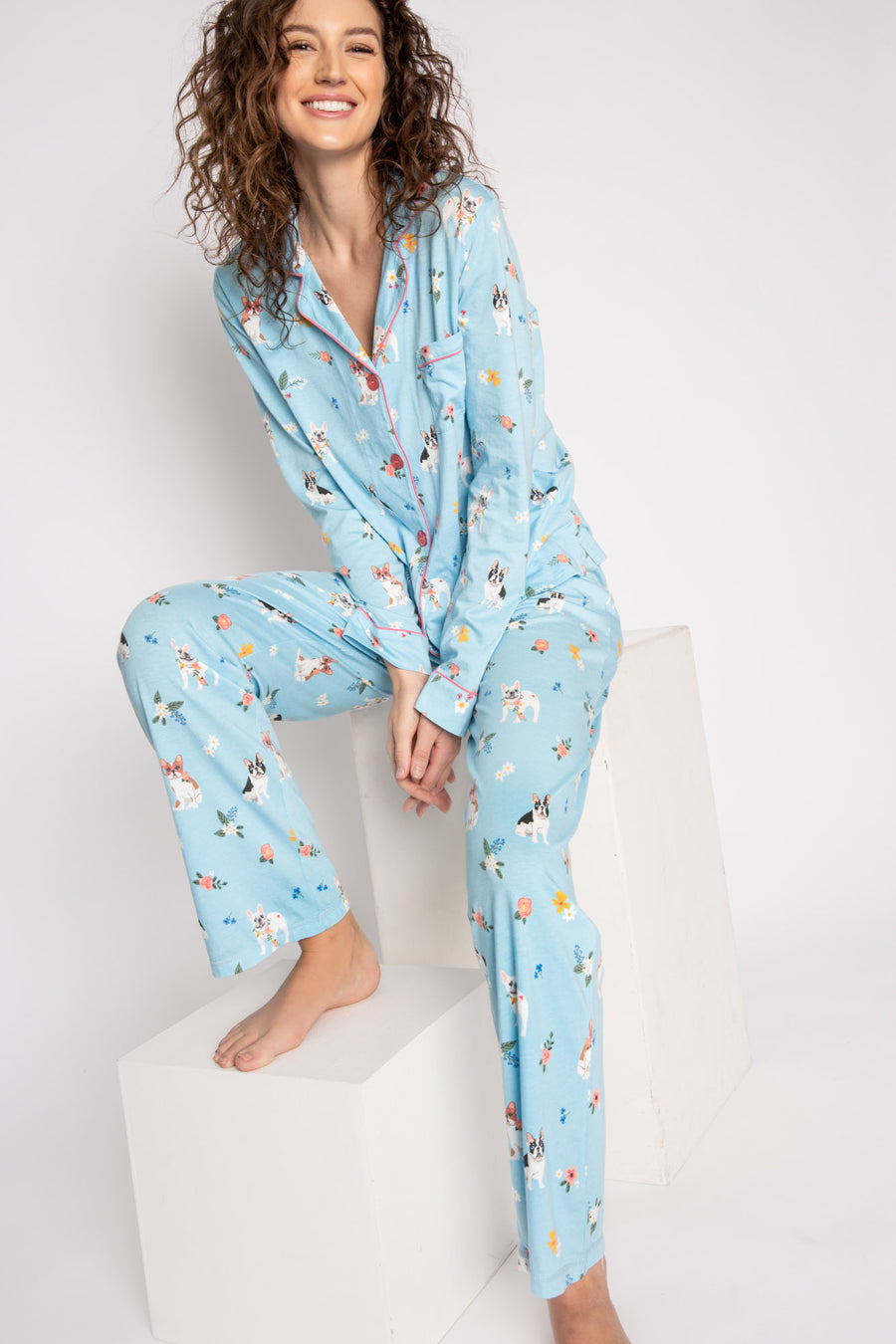 P.J.Salvage Playful Prints drinks/Print dogs PJ set- RHPLPJ