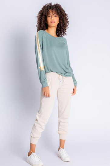 PJ Salvage Gold Star Status Long Sleeved Top RZGSLS