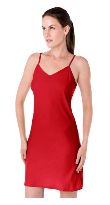 Elita Silk Magic Full Slip - Crimson