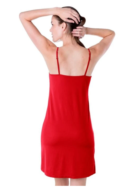 Elita Silk Magic Full Slip - Crimson