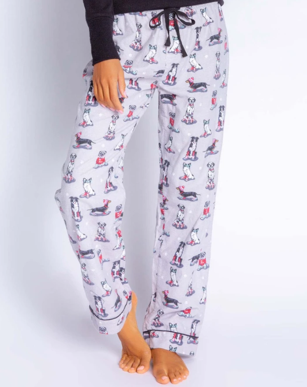 PJ Salvage Flannel PJ Set - Skater Dogs