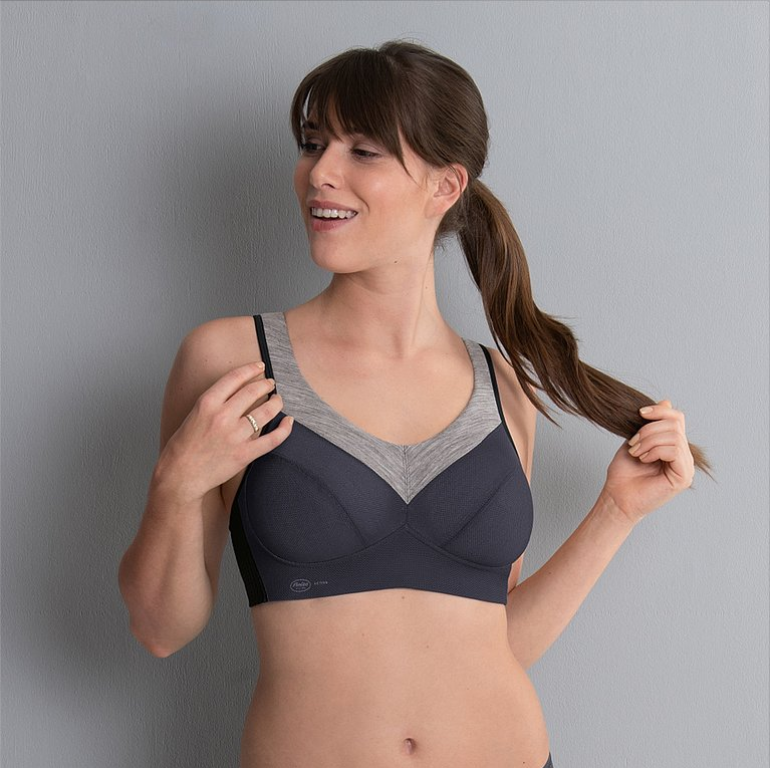 Anita PanAlp Wool Sports Bra 5555 - Anthracite/Melange