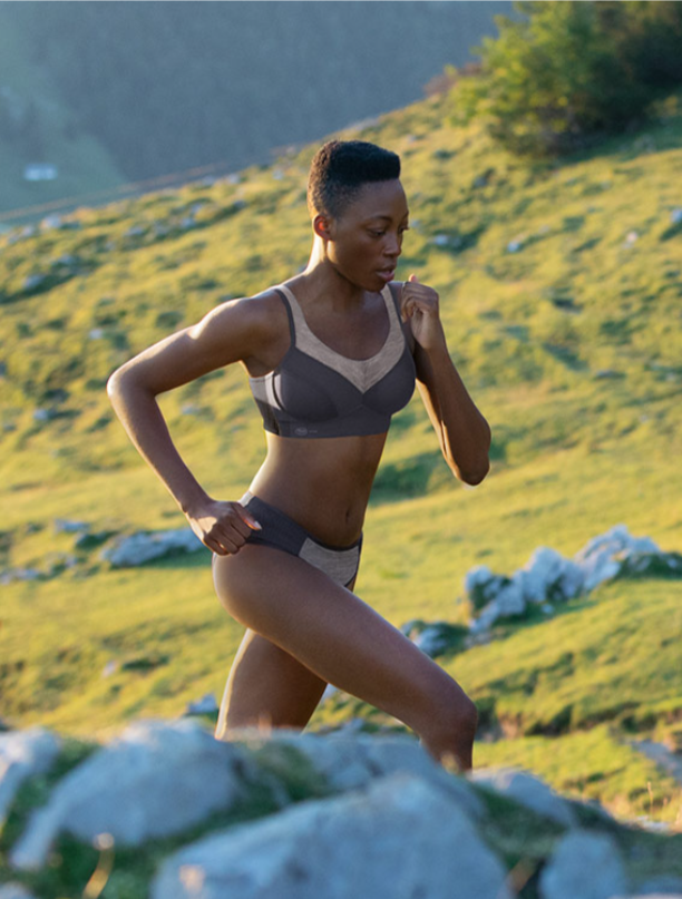 Anita PanAlp Wool Sports Bra 5555 - Anthracite/Melange