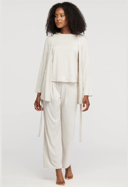 Fleur't Lounge Wrap Top and Pant Set- 6132