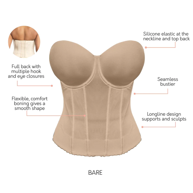 Parfait Elise Full-Back Longline Bustier P6097