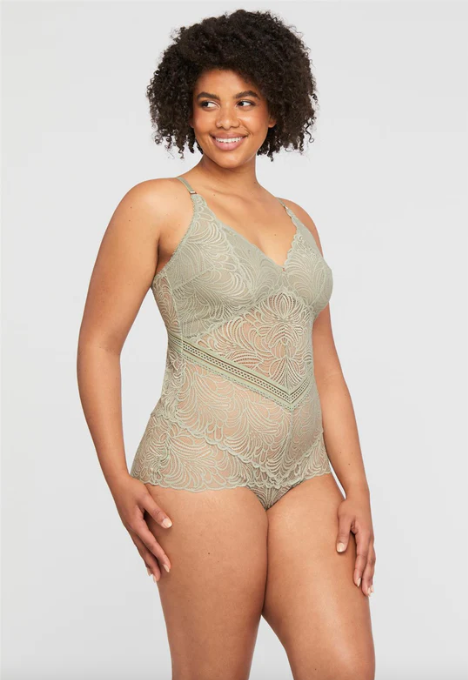 Montelle London Fog Lace Bodysuit