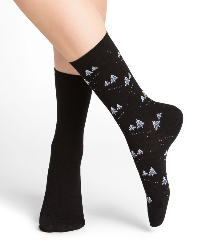 Bleuforet Fir Tree Cotton Socks 2-Pack - 6385