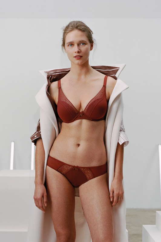 Chantelle Alto Plunge T-Shirt Bra C12L2 - Mahogany