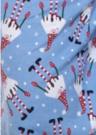 KayAnna F15175 Flannel 2-Piece PJ Set 100% cotton