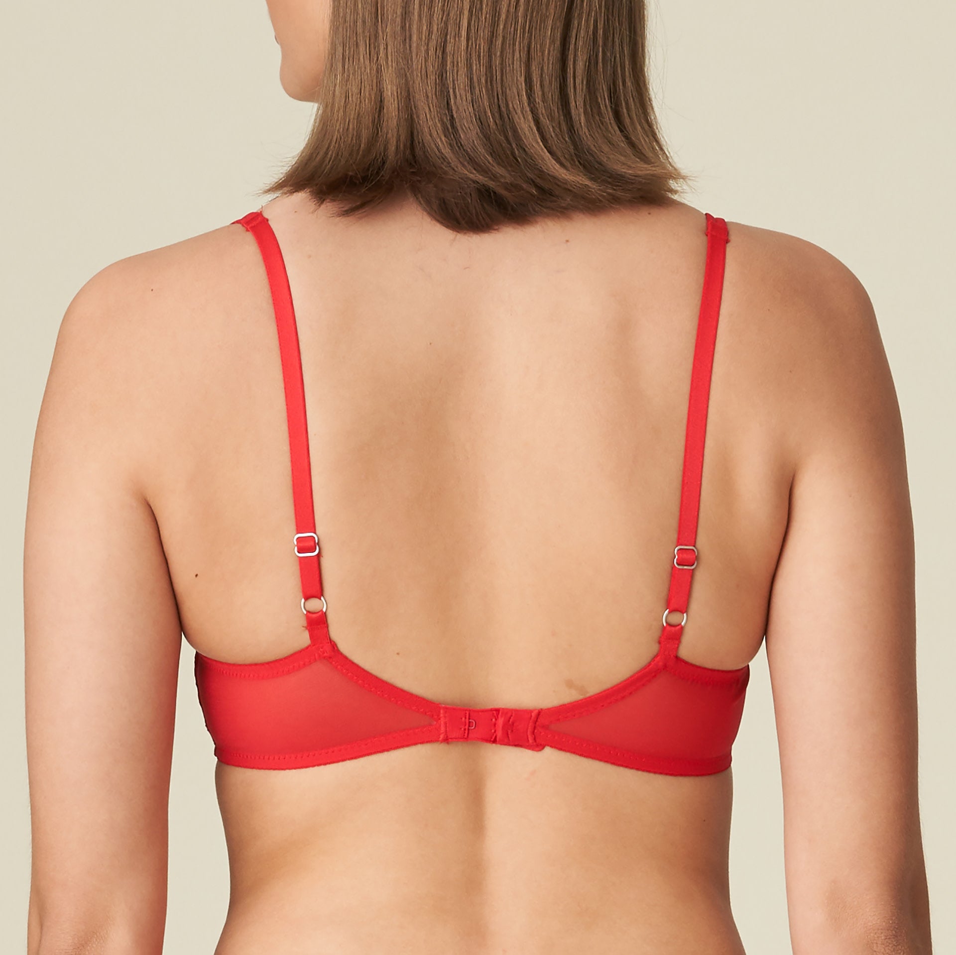 Marie Jo Linda Deep Plunge Padded Bra - True Red