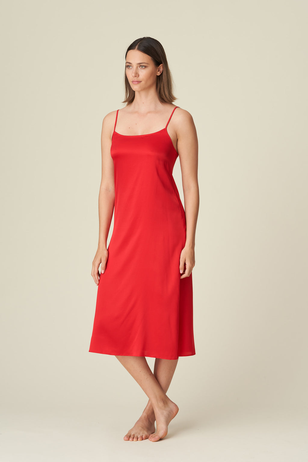 Marie Jo Linda Silk Nightgown 0802350 - True Red