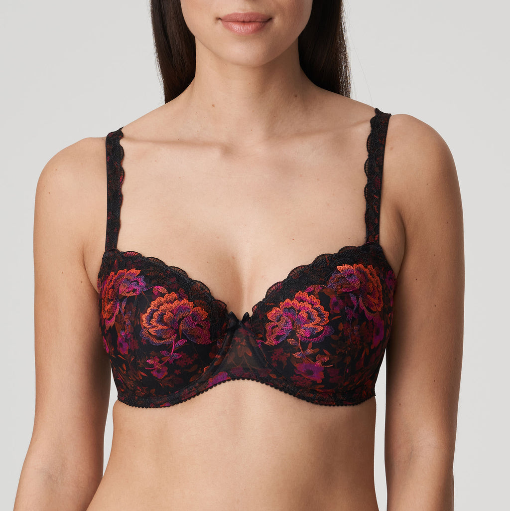 Prima Donna Palace Garden Padded Bra Balcony 0263212 Charcoal