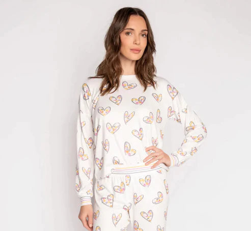 P.J. Salvage A Heart Full of Daisies Shorts/Long Sleeve- (RHHDLS/RHHDS)