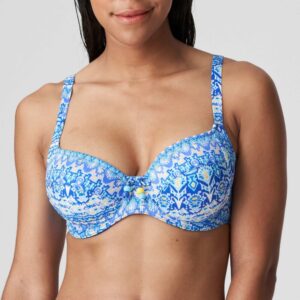 Prima Donna Swim Bonifacio Moulded Balcony Bikini Top in Electric Blue- 4009710/4009719
