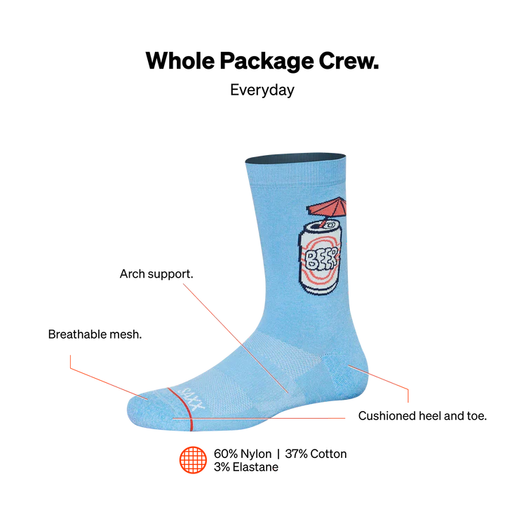 Saxx Whole Package Crew Socks- SXCR102